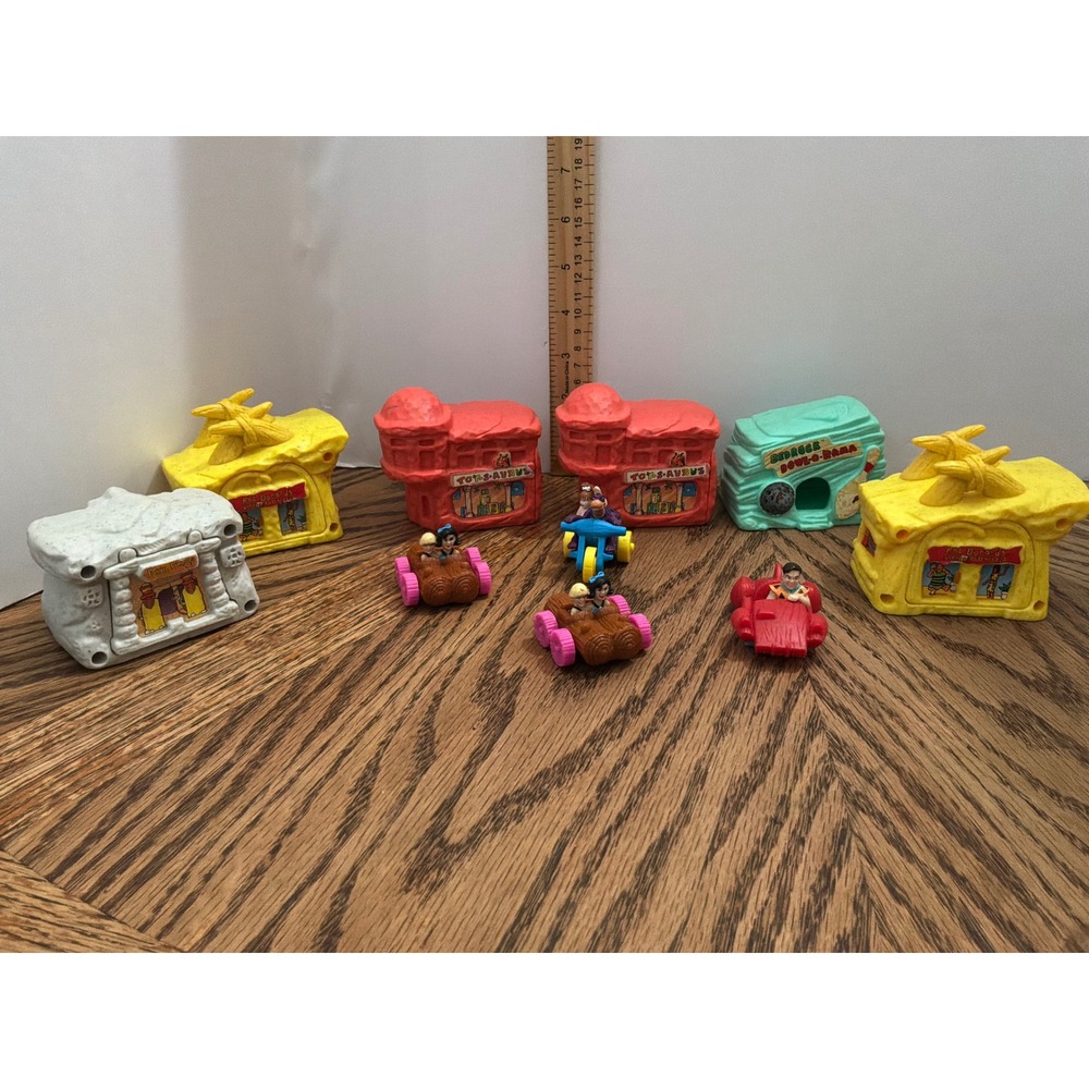 [Vintage] Unisex Flintstones McDonald's Happy Meal Toy Lot OS Multicolor
